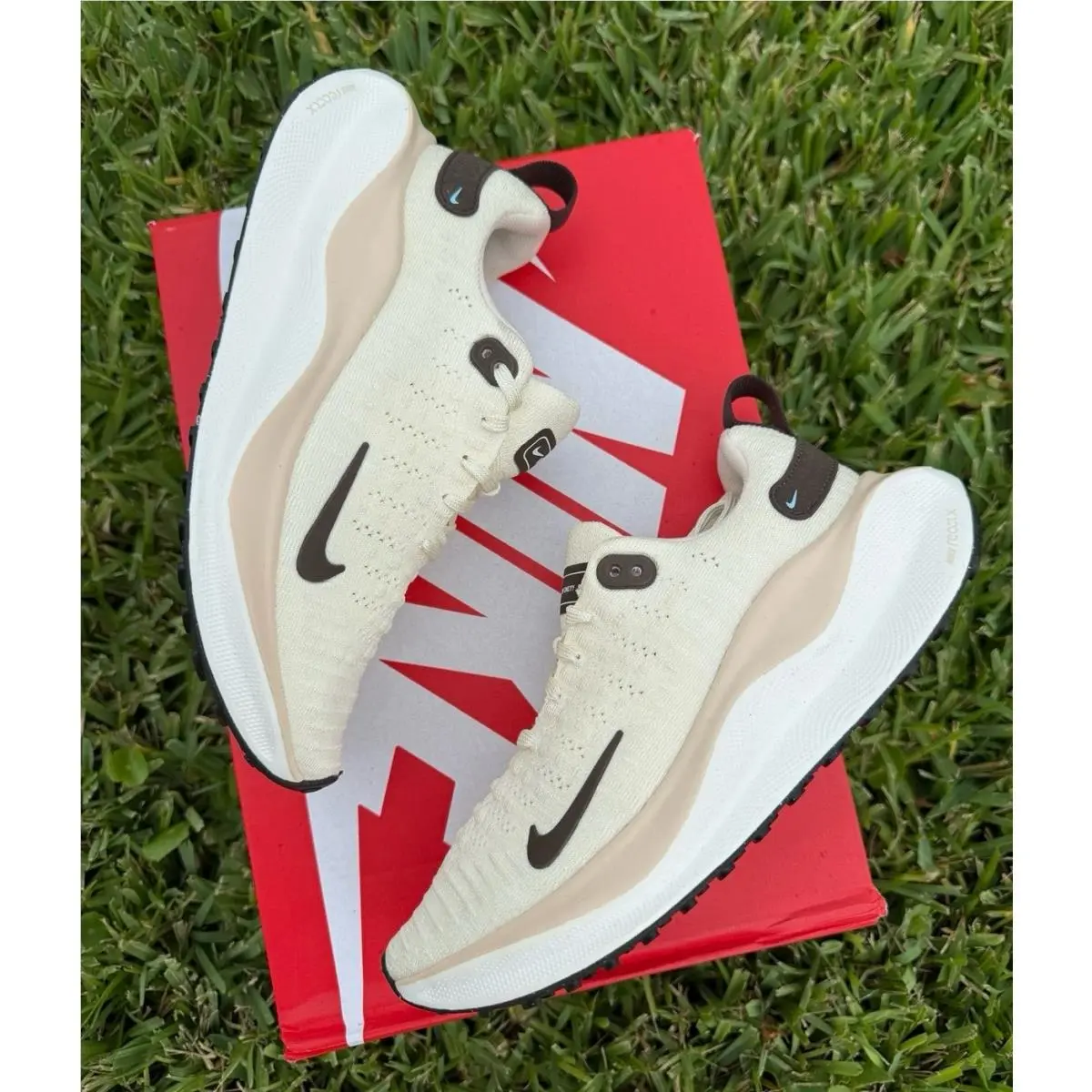 6 Women`s Nike Reactx Infinity Run 4 Coconut Milk Brown FZ3655-113 Running