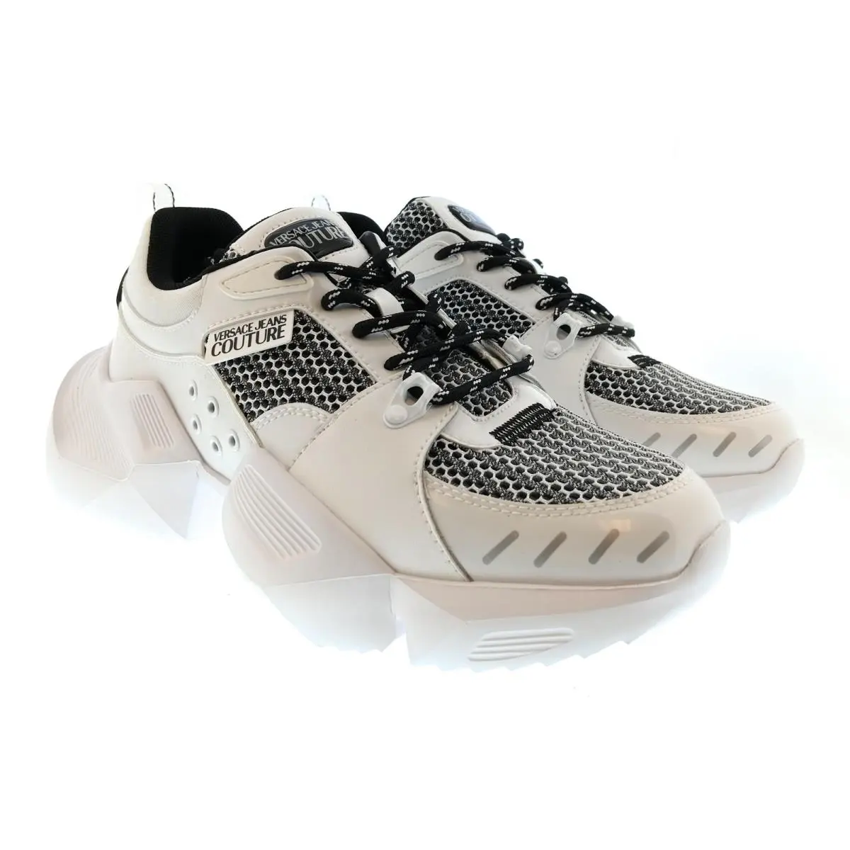 Versace shoes - E80YA3SU4 EZSD89 EL02 - White / Black 3