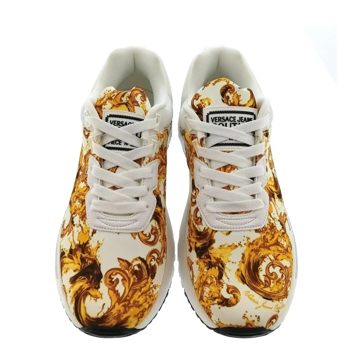 Versace shoes - E80YA3SA1 EZSE15 EG03 - White / Gold 2
