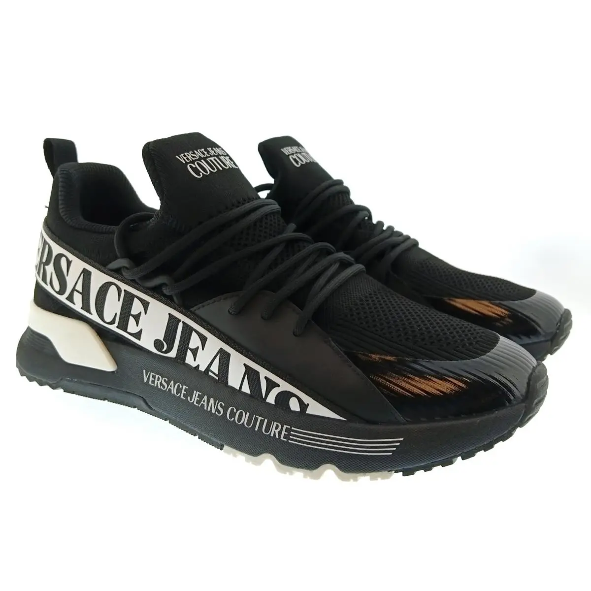 Versace shoes - E80YA3SA3 EZSE21 E899 - Black / White 3