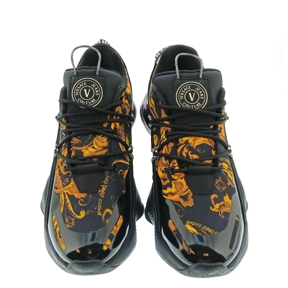 Versace shoes - E79YA3SU2 EZSC94 EG89 - Black / Orange 2