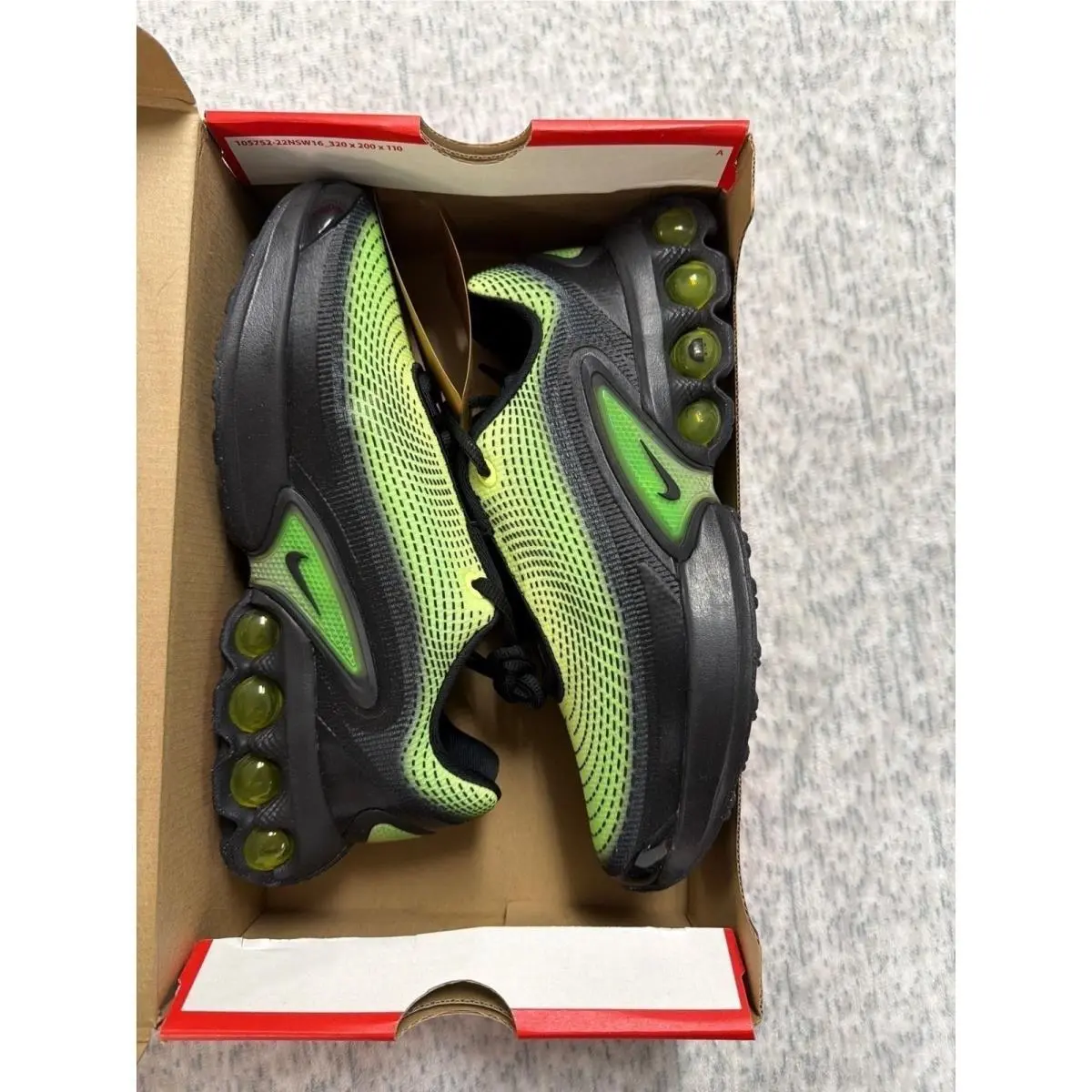 Nike Air Max DN Amd GS Lt Lemon Twist Black HV5257-700 Mens 7Y Womens 8.5