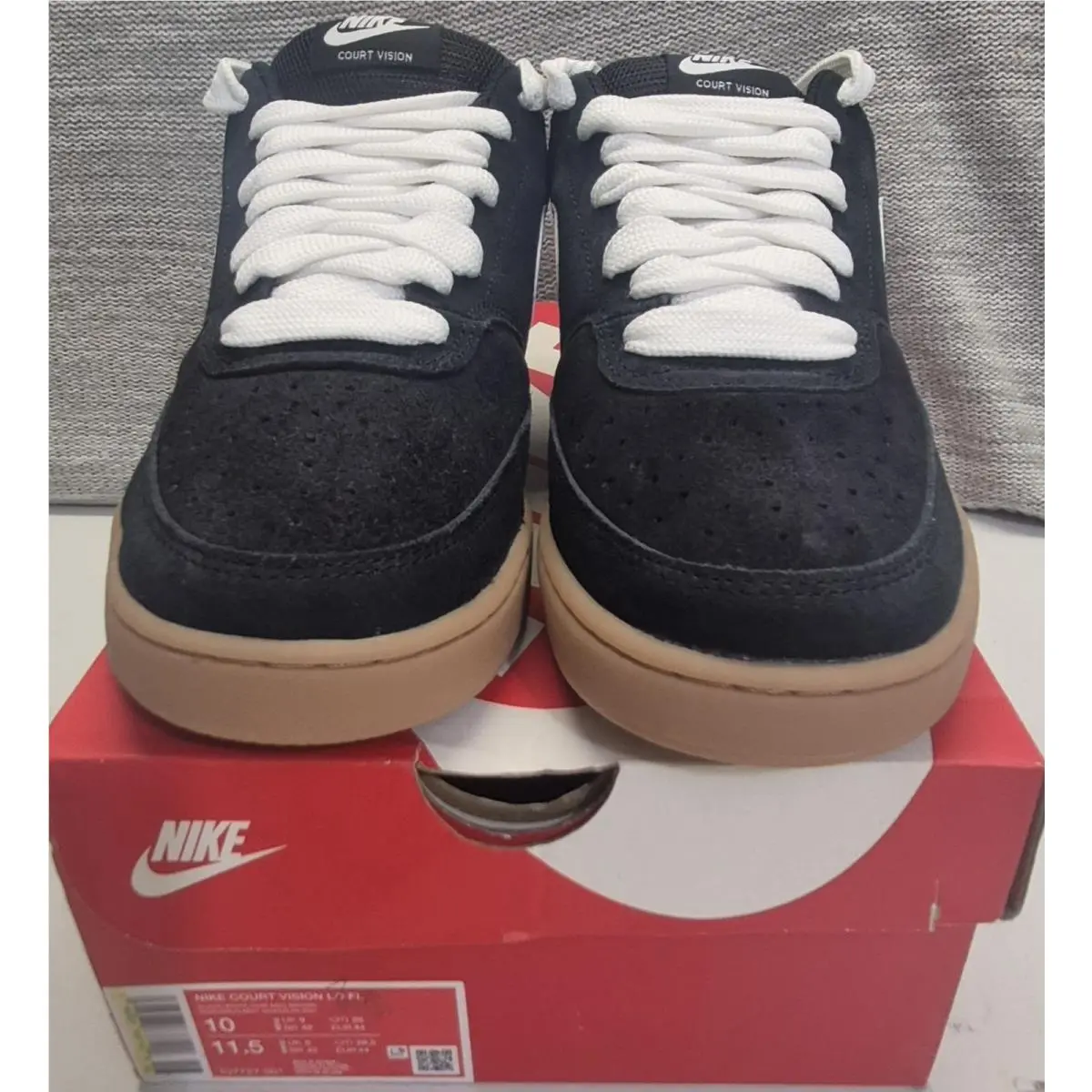 Nike shoes - Nike Court Vision Low - Court Vision Low - IO7727-001 - Black / White / Mad Brown 1