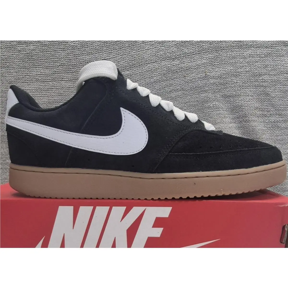 Nike shoes - Nike Court Vision Low - Court Vision Low - IO7727-001 - Black / White / Mad Brown 3