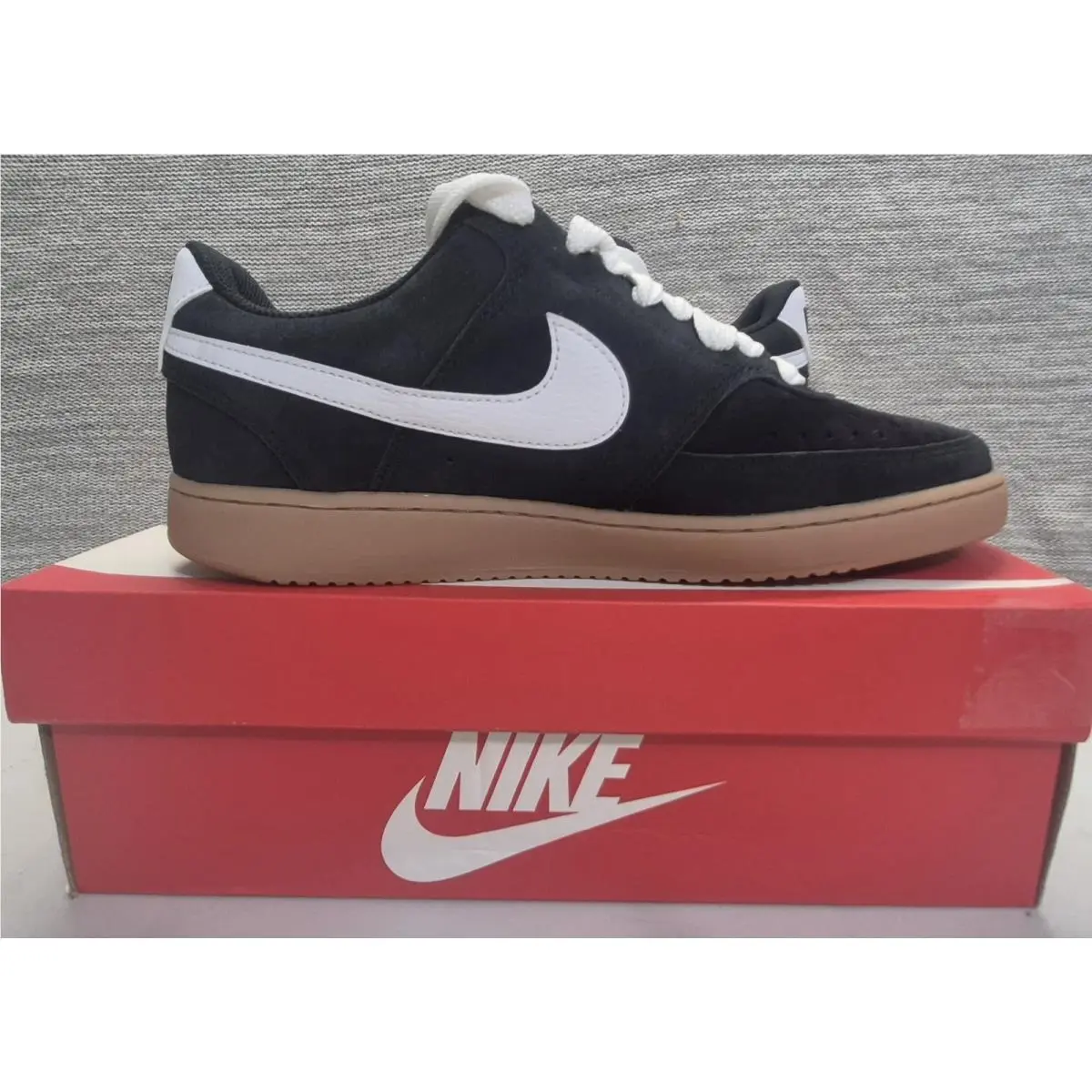 Nike shoes - Nike Court Vision Low - Court Vision Low - IO7727-001 - Black / White / Mad Brown 4