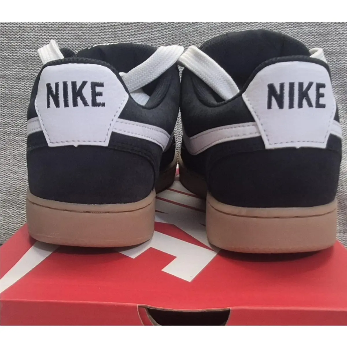 Nike shoes - Nike Court Vision Low - Court Vision Low - IO7727-001 - Black / White / Mad Brown 5
