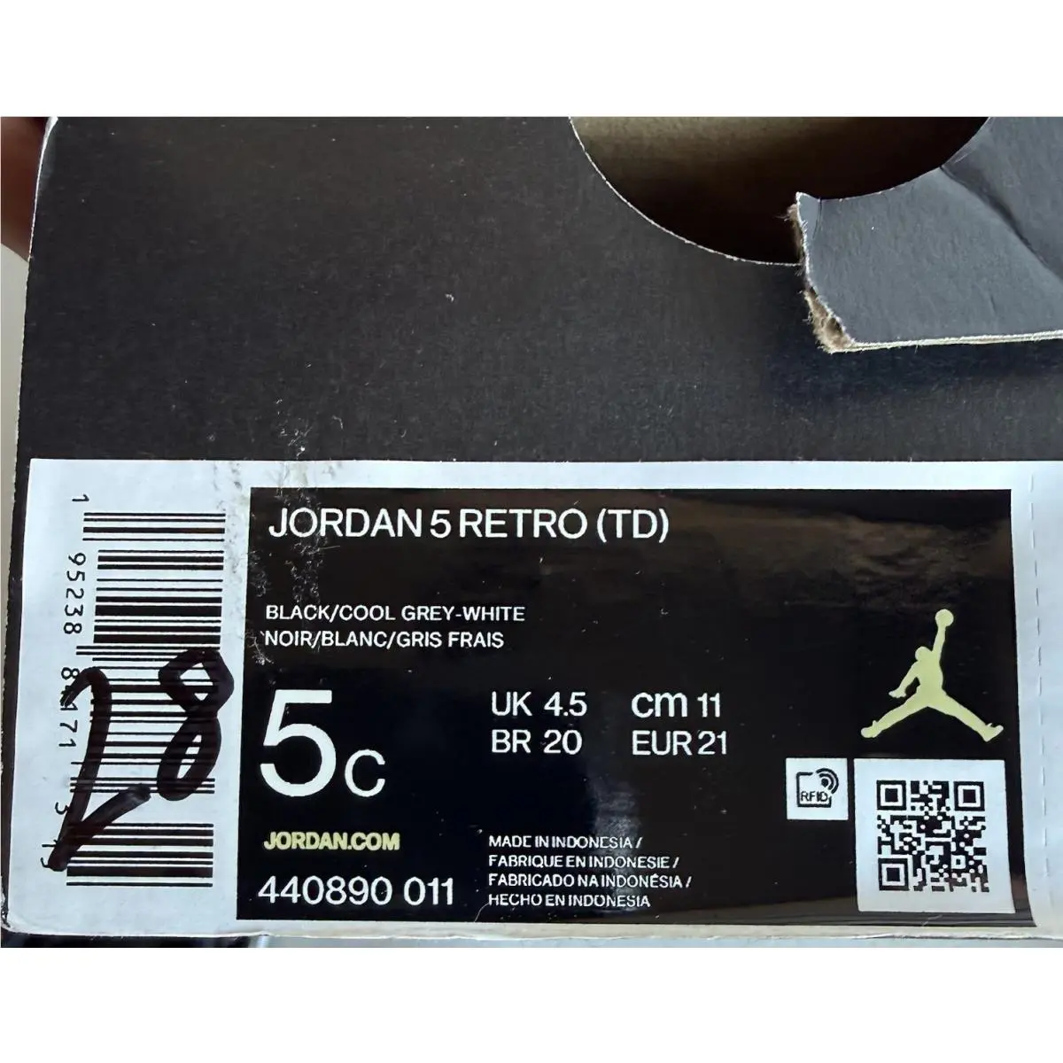 Nike shoes - Air Jordan 5 - Air - Black 6