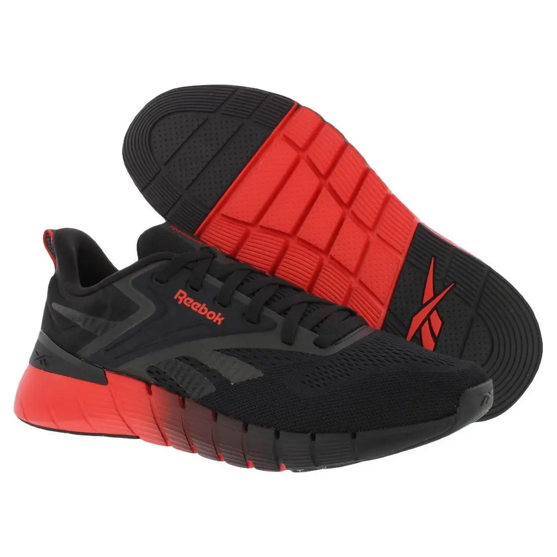 Reebok shoes - Black/Sport Red, Main: Black 3