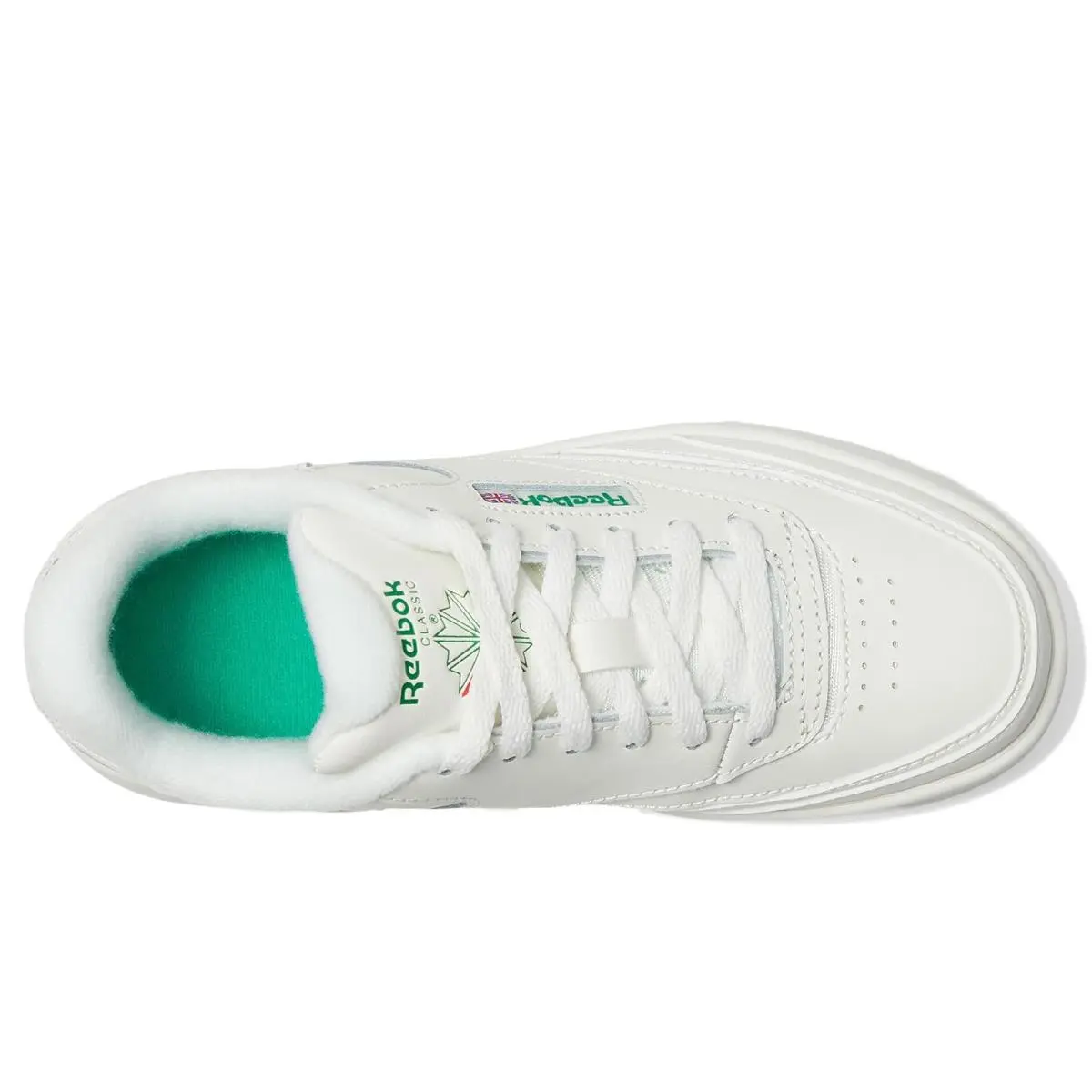Reebok shoes - Chalk/Chalk/Glen Green 7