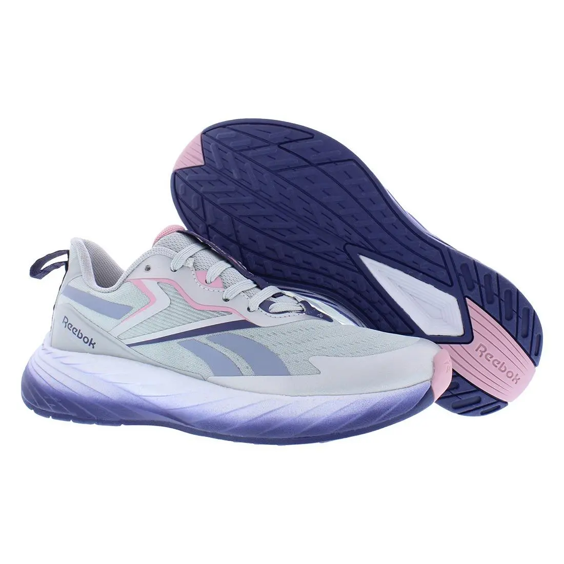 Reebok shoes - Light Grey/Dark Purple/Light Pink, Main: Grey 3