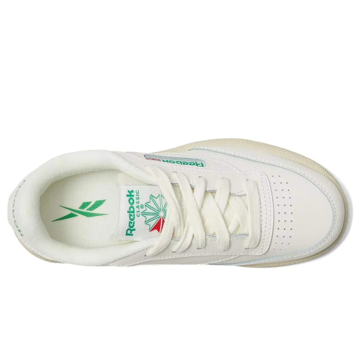 Reebok shoes - Chalk/Chalk/Glen Green 7