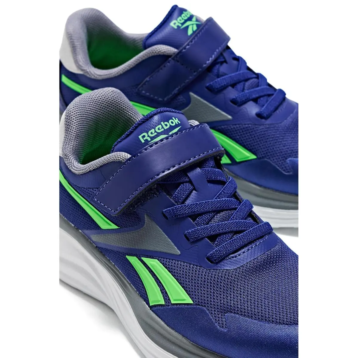 Reebok shoes - Classic Cobalt/Solar Lime/Grey 3 4