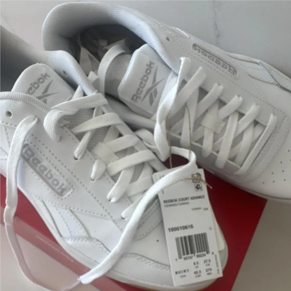 Reebok shoes - Reebok Court Advance - Court Advance - 100010616 - White, Manufacturer: Cloud White/Cold Grey/Gum 3