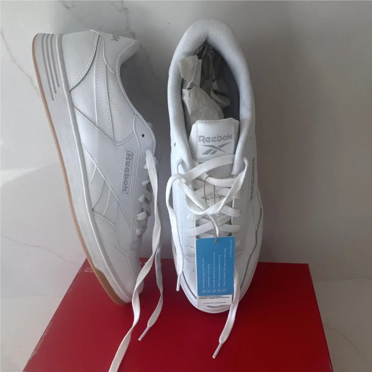 Reebok shoes - Reebok Court Advance - Court Advance - 100010616 - White, Manufacturer: Cloud White/Cold Grey/Gum 8