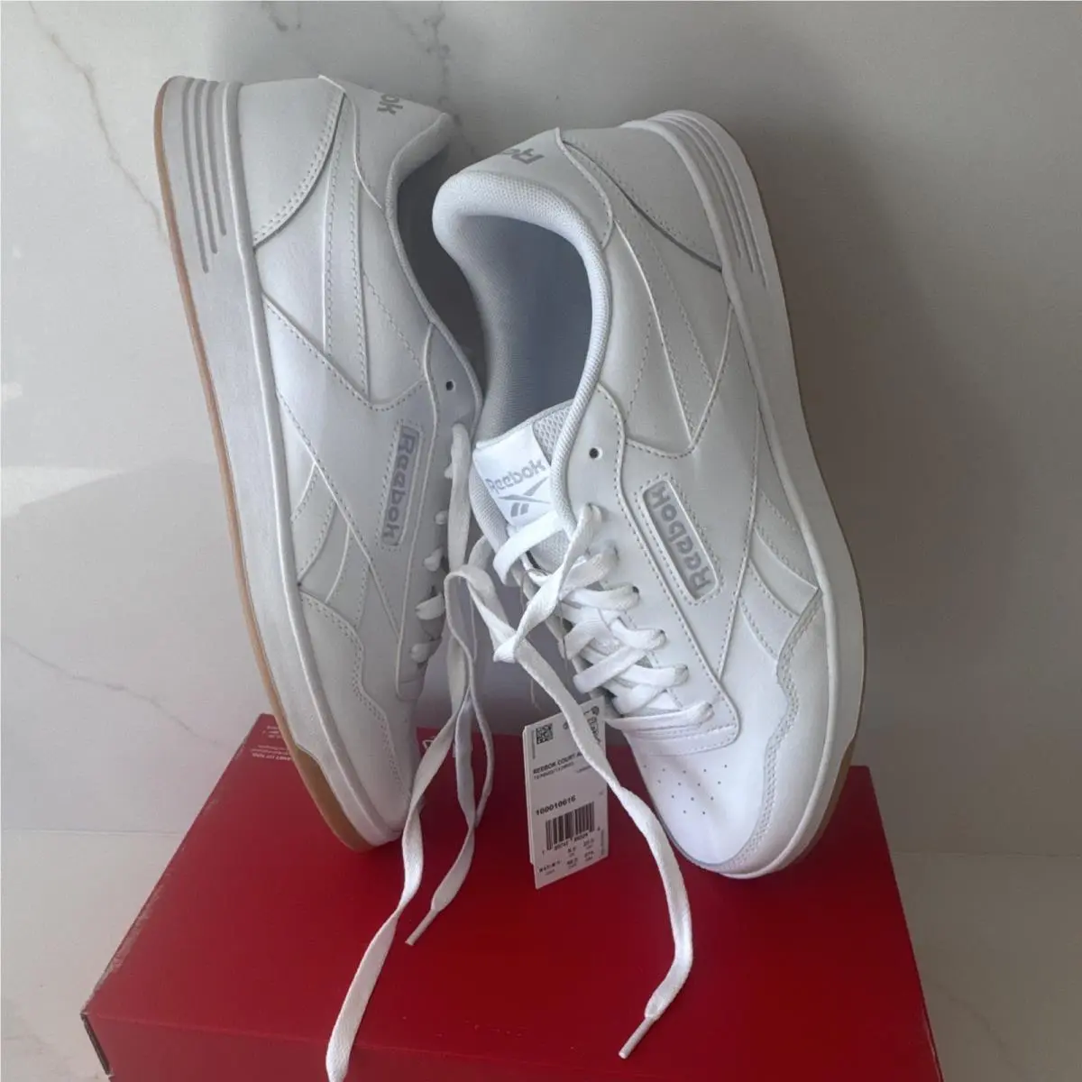 Reebok shoes - Reebok Court Advance - Court Advance - 100010616 - White, Manufacturer: Cloud White/Cold Grey/Gum 9