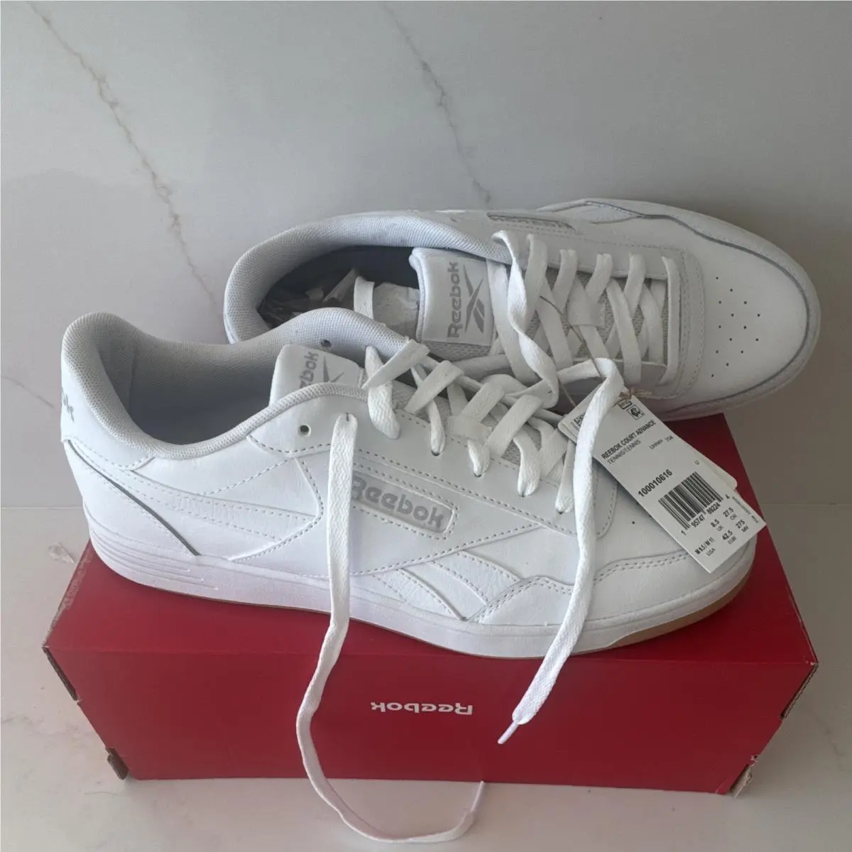 Reebok shoes - Reebok Court Advance - Court Advance - 100010616 - White, Manufacturer: Cloud White/Cold Grey/Gum 0