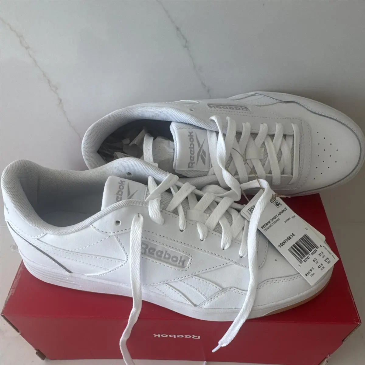 Reebok shoes - Reebok Court Advance - Court Advance - 100010616 - White, Manufacturer: Cloud White/Cold Grey/Gum 1