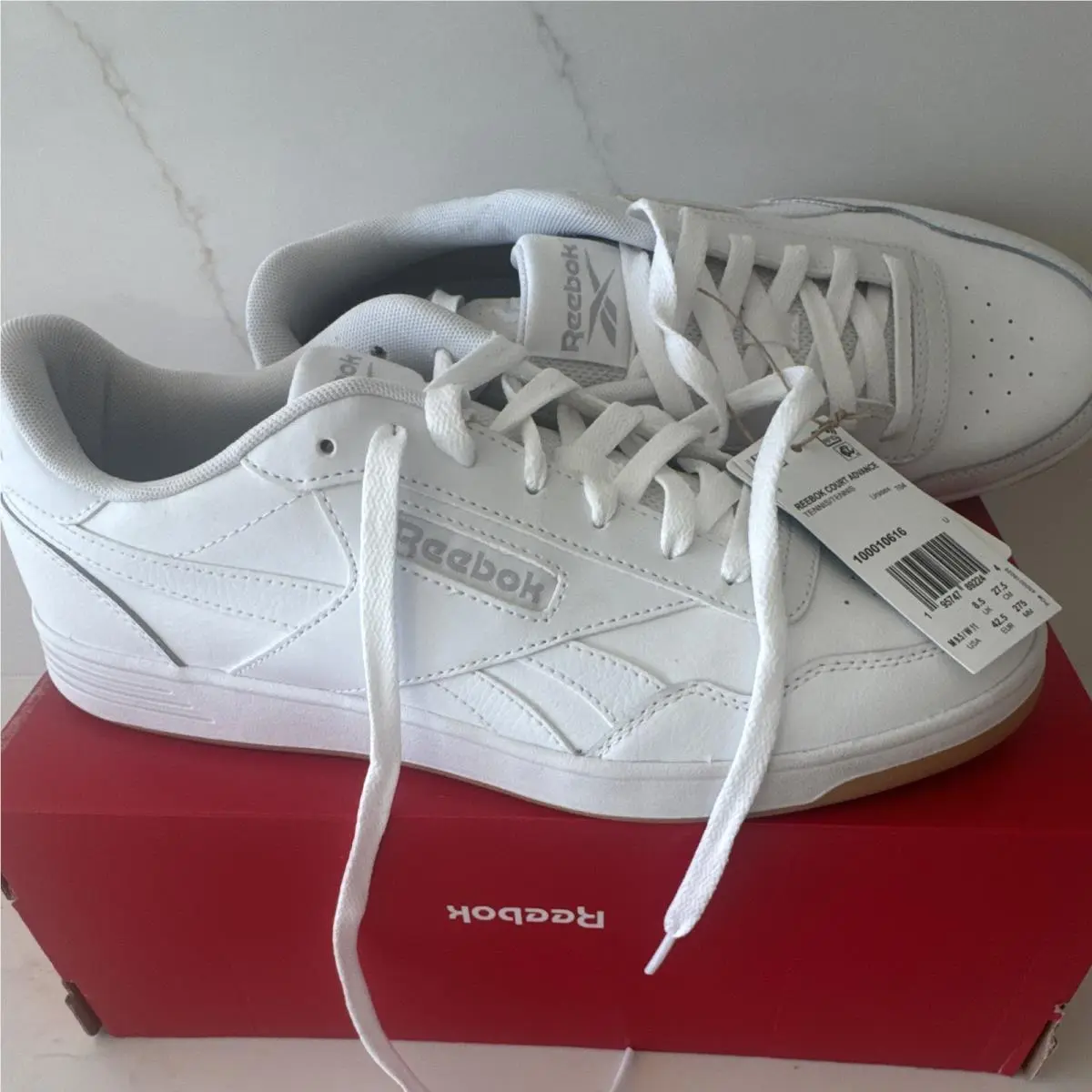 Reebok shoes - Reebok Court Advance - Court Advance - 100010616 - White, Manufacturer: Cloud White/Cold Grey/Gum 2