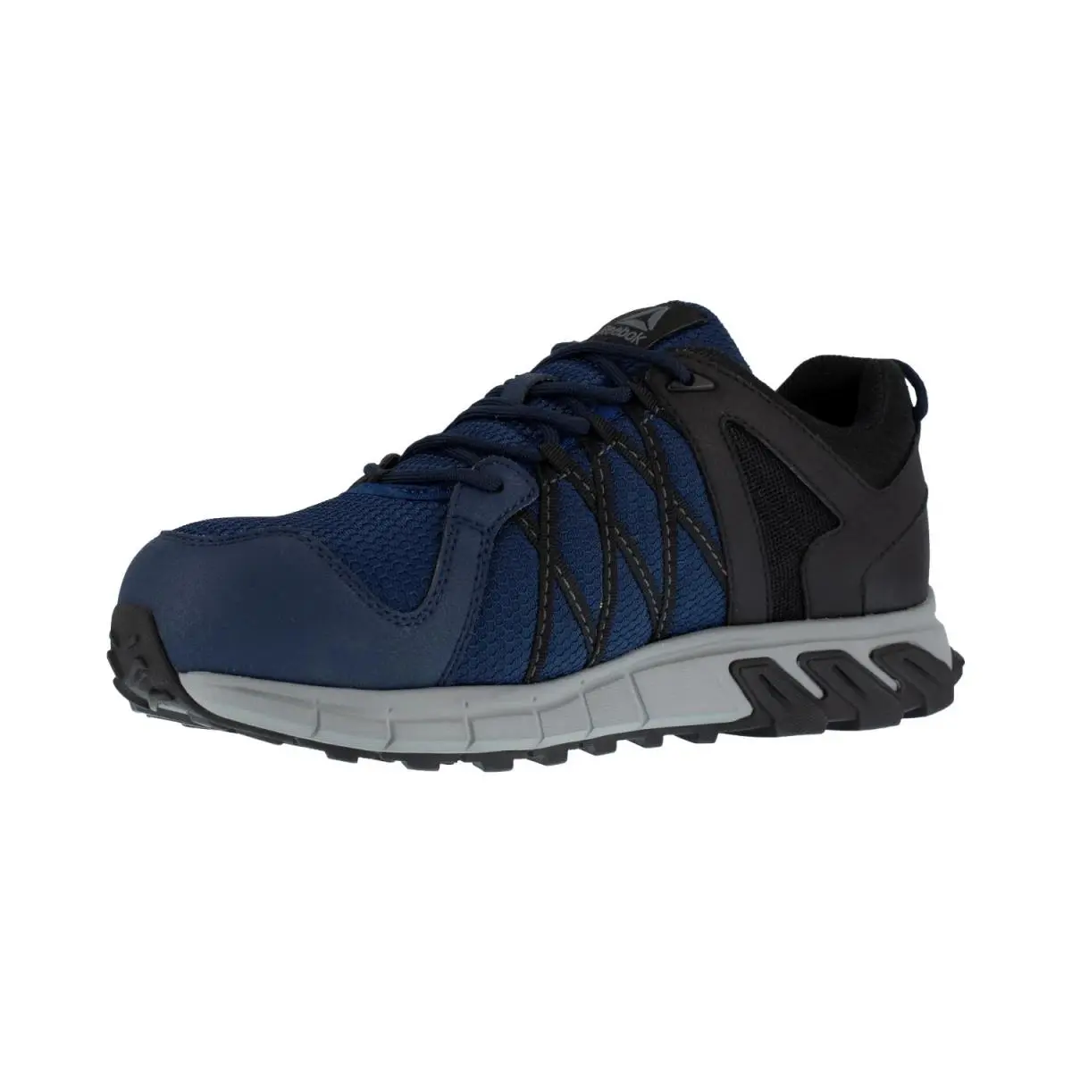Work Men`s Trailgrip Work Comp Toe Eh Shoe Navy/black/grey - 11.5 Wide by Reebok