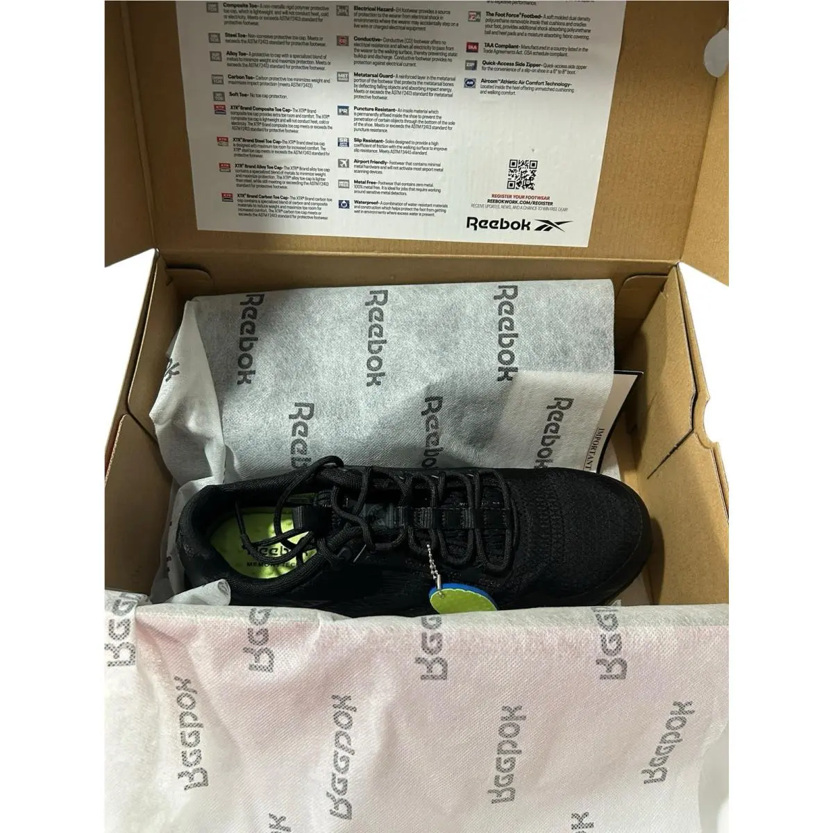 Reebok shoes - Reebok Work - Work - Black (UPC: 690774621374) 6