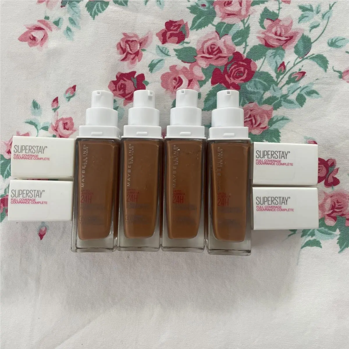 4 Maybelline Superstay Full Coverage 24HR Foundation 355 Coconut Htf