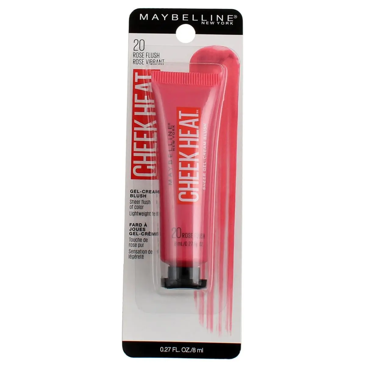 5 Pack Maybelline York Sheer Gel-cream Cheek Heat Blush Rose Flush 20