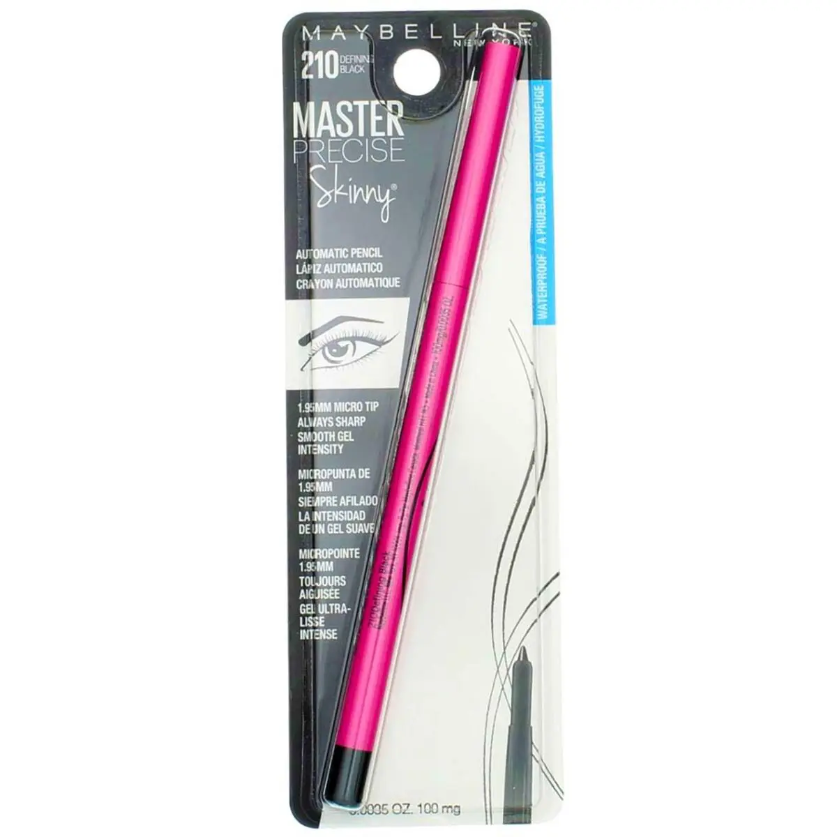 4 Pack Maybelline Master Precise Skinny Eyeliner Pencil Defining Black 210