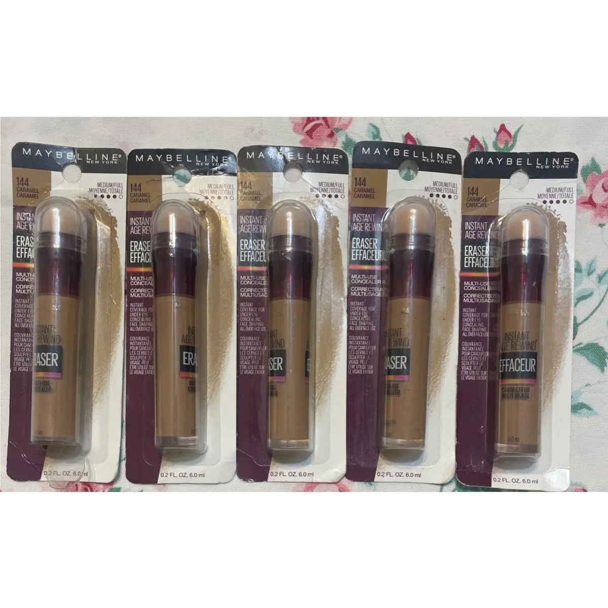 5 Maybelline Instant Age Rewind Eraser Concealer 144 Caramel Read