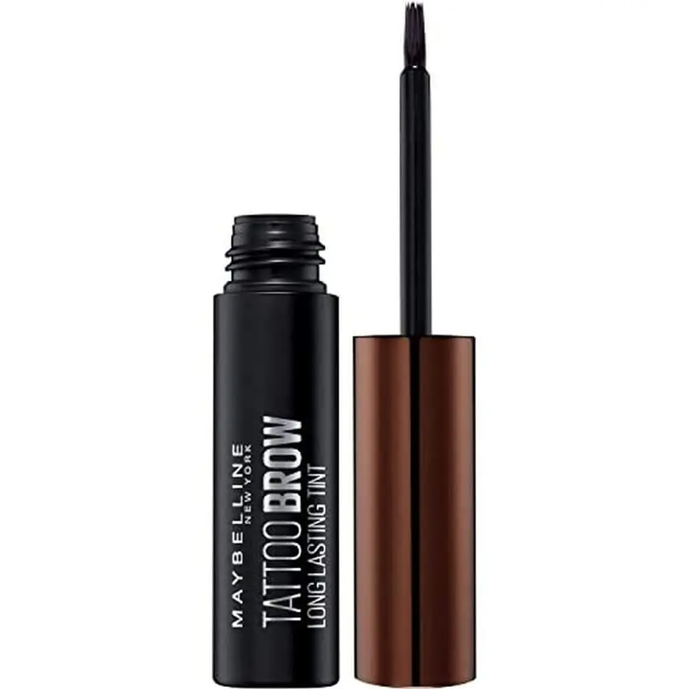 Maybelline Dark Brown Eyebrow Color Tattoo Brow Peel Off Tint Semi Permanent Gel 0.16 Oz