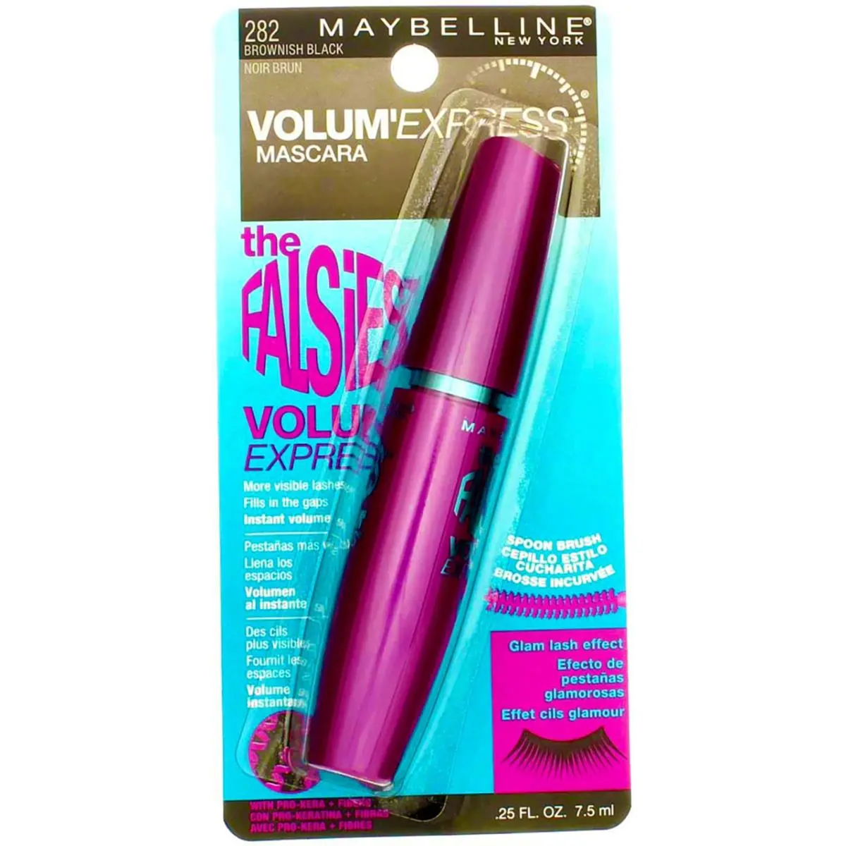 4 Pack Maybelline Volum` Express The Falsies Washable Mascara Brownish