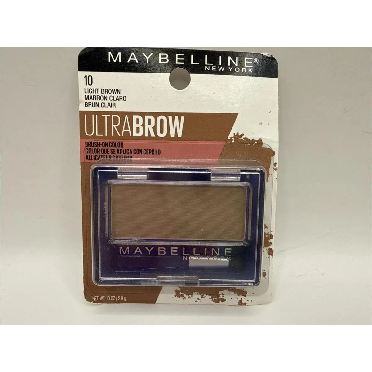 Maybelline Ultra Brow Brush-on Color 10 Light Brown .10 oz New