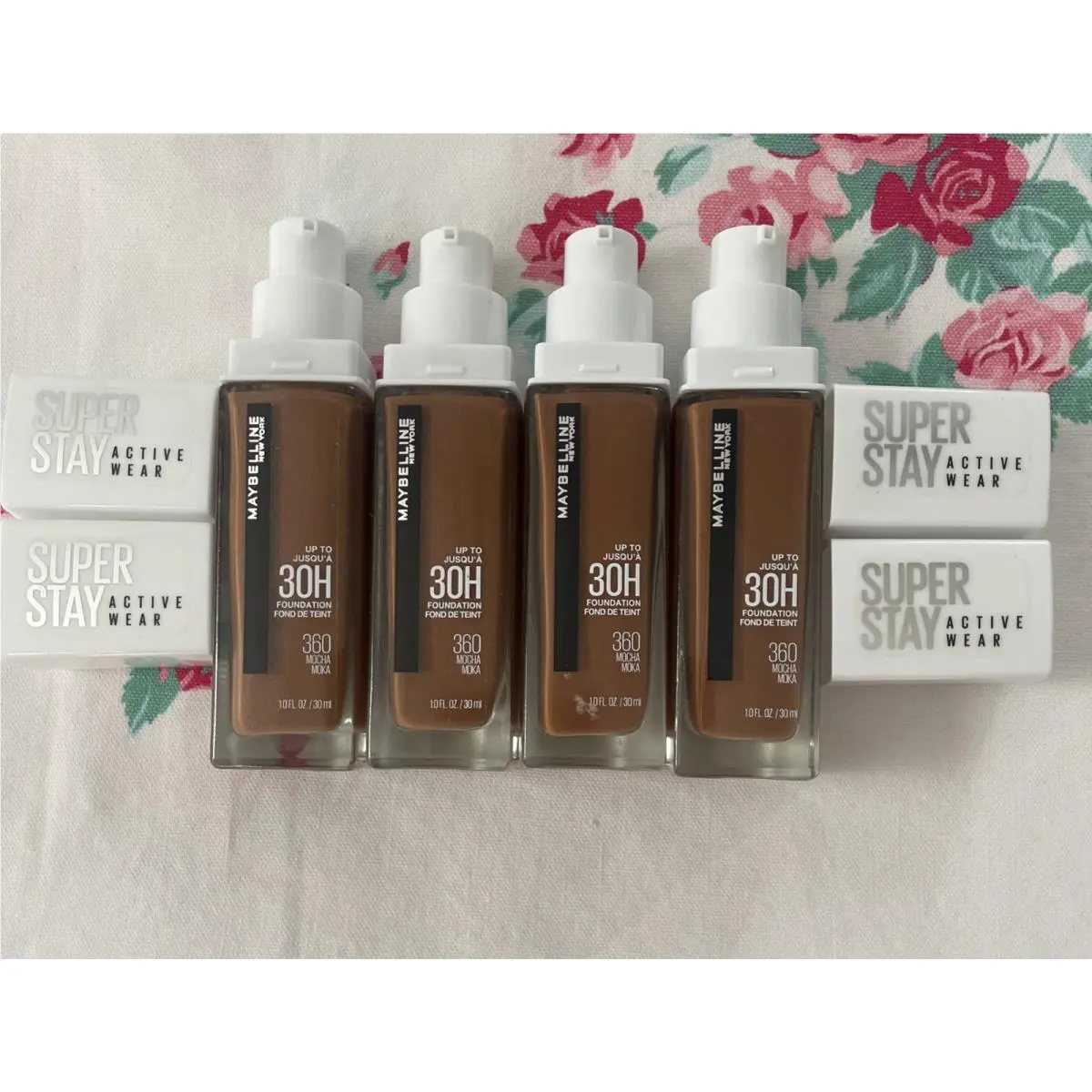 4 Maybelline Superstay Full Coverage 30HR Foundation 360MOCHA Moka Htf New C