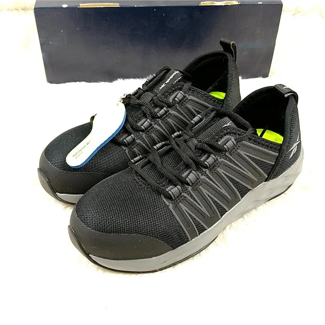 Reebok Womens 6 Astroride Athletic Work Shoe Sneakers Steel Toe Black Mens 4