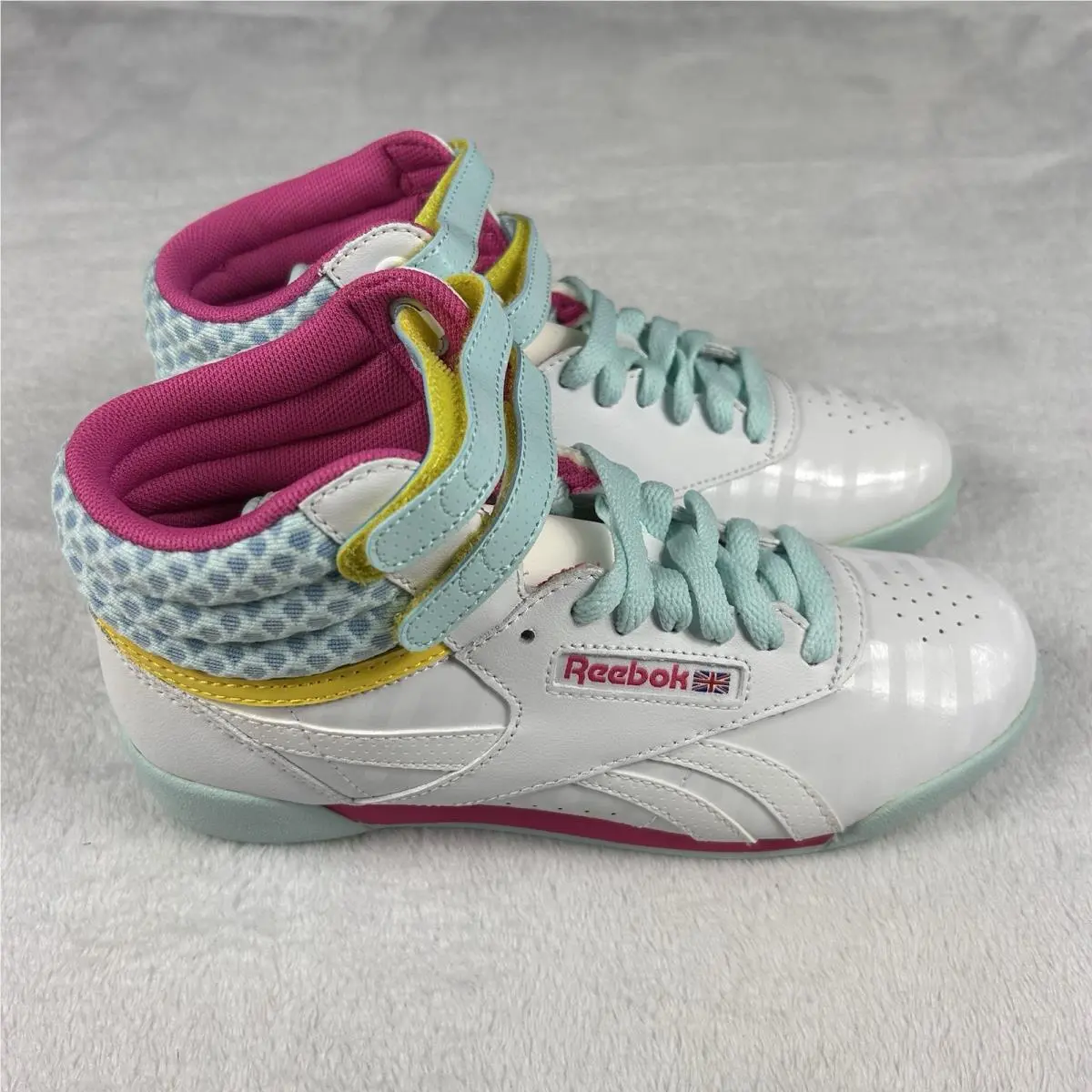 Reebok shoes - Reebok Freestyle - Freestyle - White, Pink, Cool Breeze (UPC: 0888596456605) 5