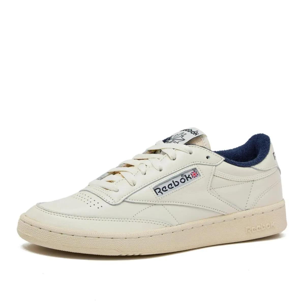 Reebok Club C Vintage Tennis Sneakers For Men 9 Chalk/alabaster/vector Navy