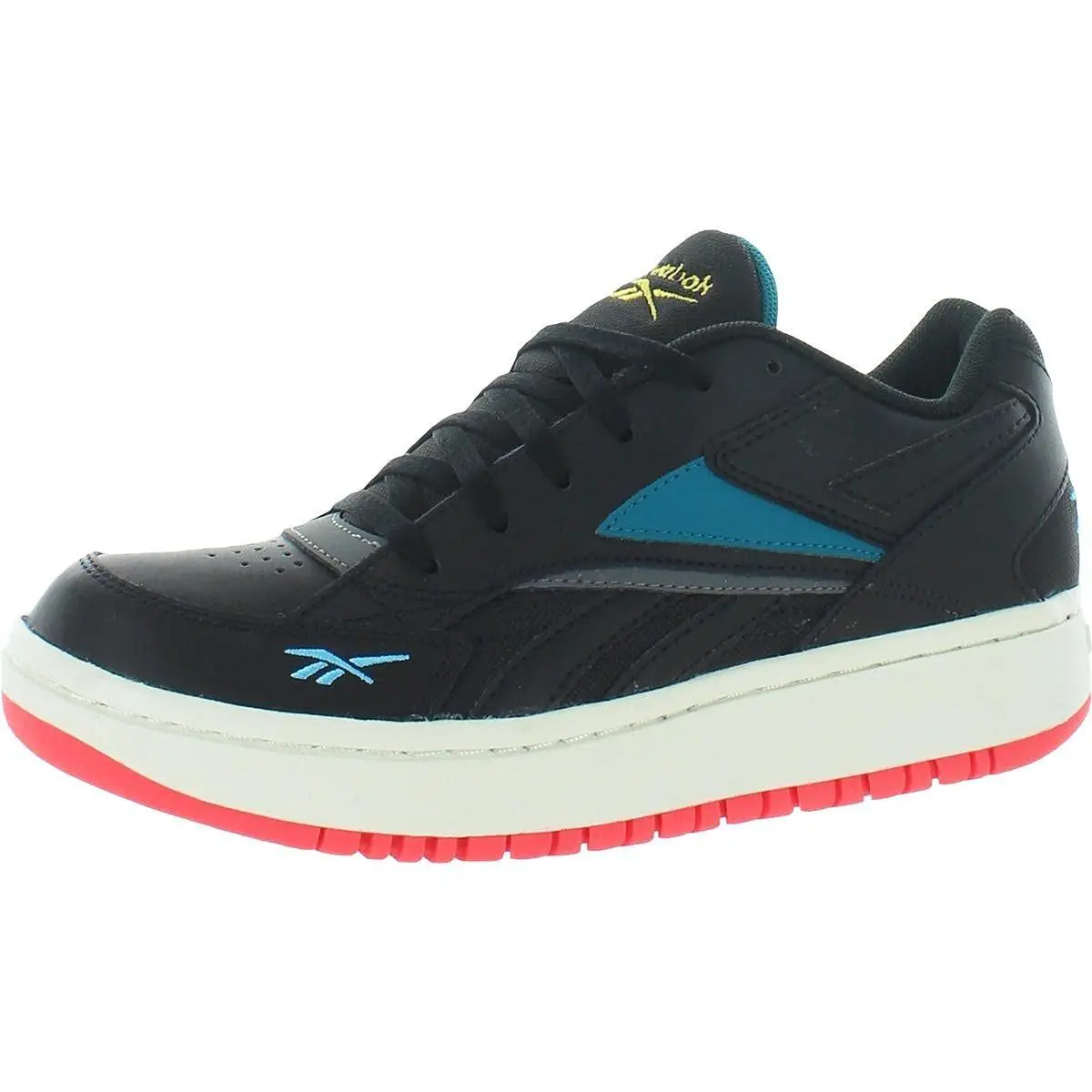 Women`s Court Double Mix Shoe Black/pure Grey/seaport Teal 6.5 M US by Reebok
