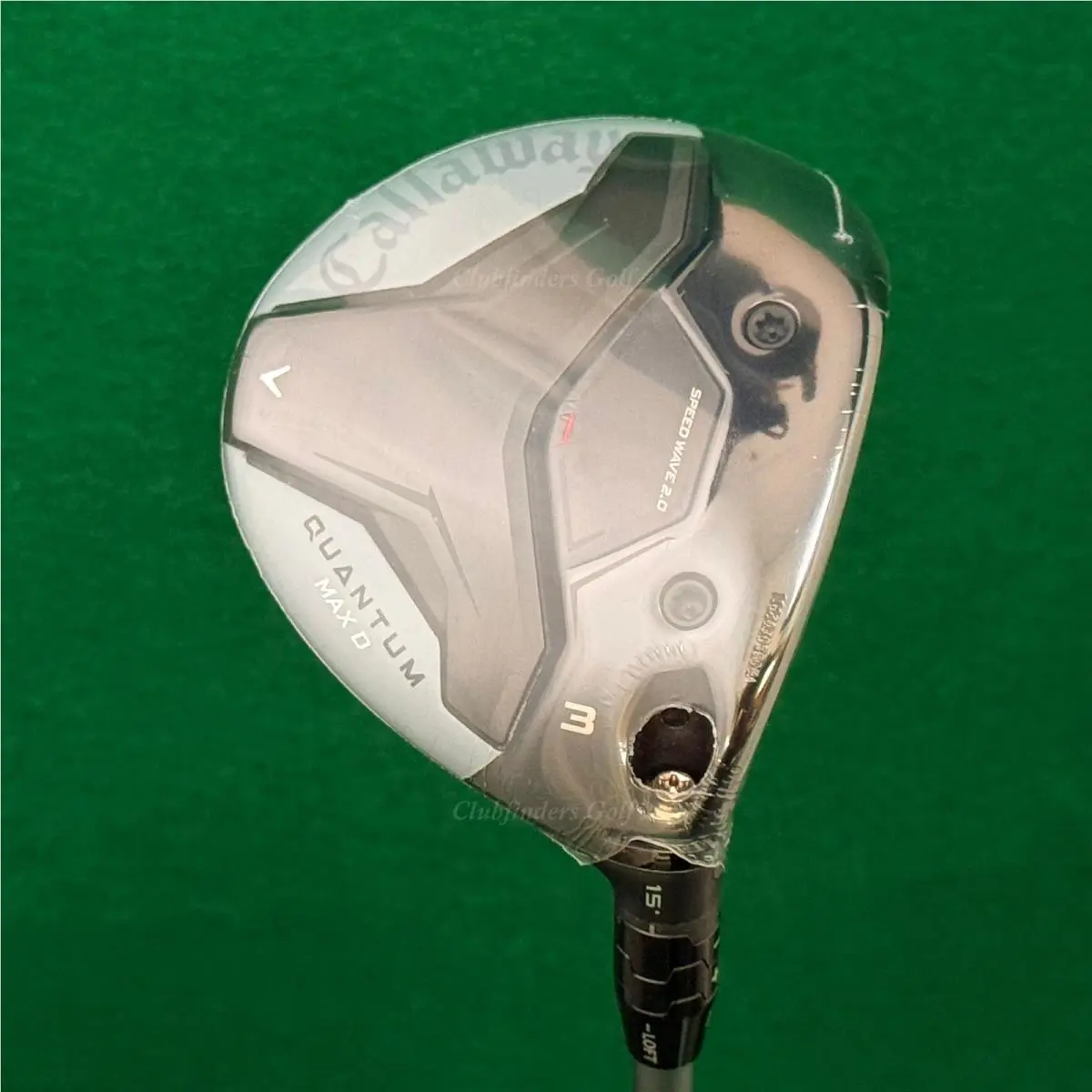 Callaway `26 Quantum Max D 15° Fairway 3 Wood Denali Frost 5.5 Regular W/hc