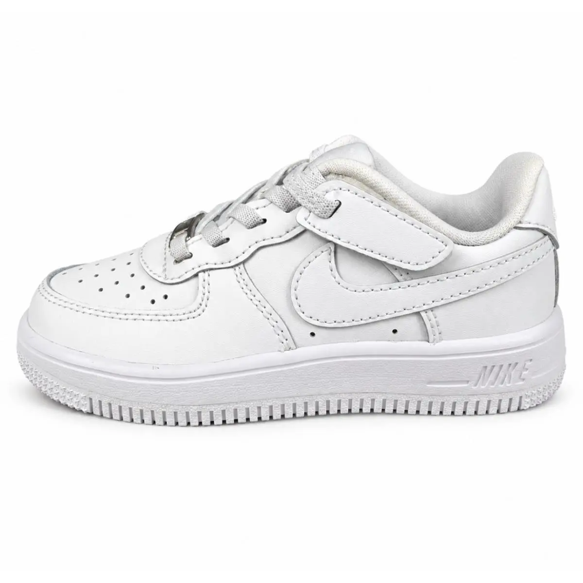 Nike Air Force 1 Low Easyon PS Kids Size 11C Triple White Sneakers FN0237-111