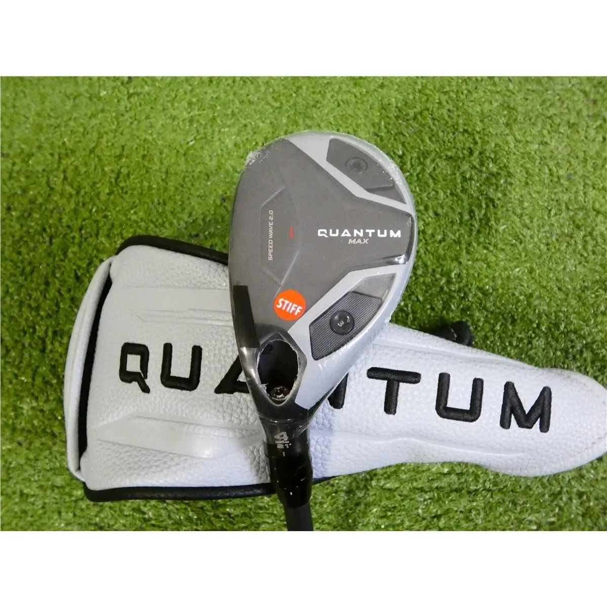 Callaway Quantum Max 21 Left Hand 4 Hybrid Denali Silver 70g 6.0 Stiff w HC