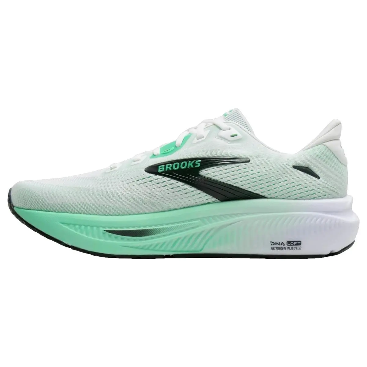 Brooks shoes - Brooks Ghost 18 - Ghost - 1104931D183 - White/Spring Bud/Spruce 11