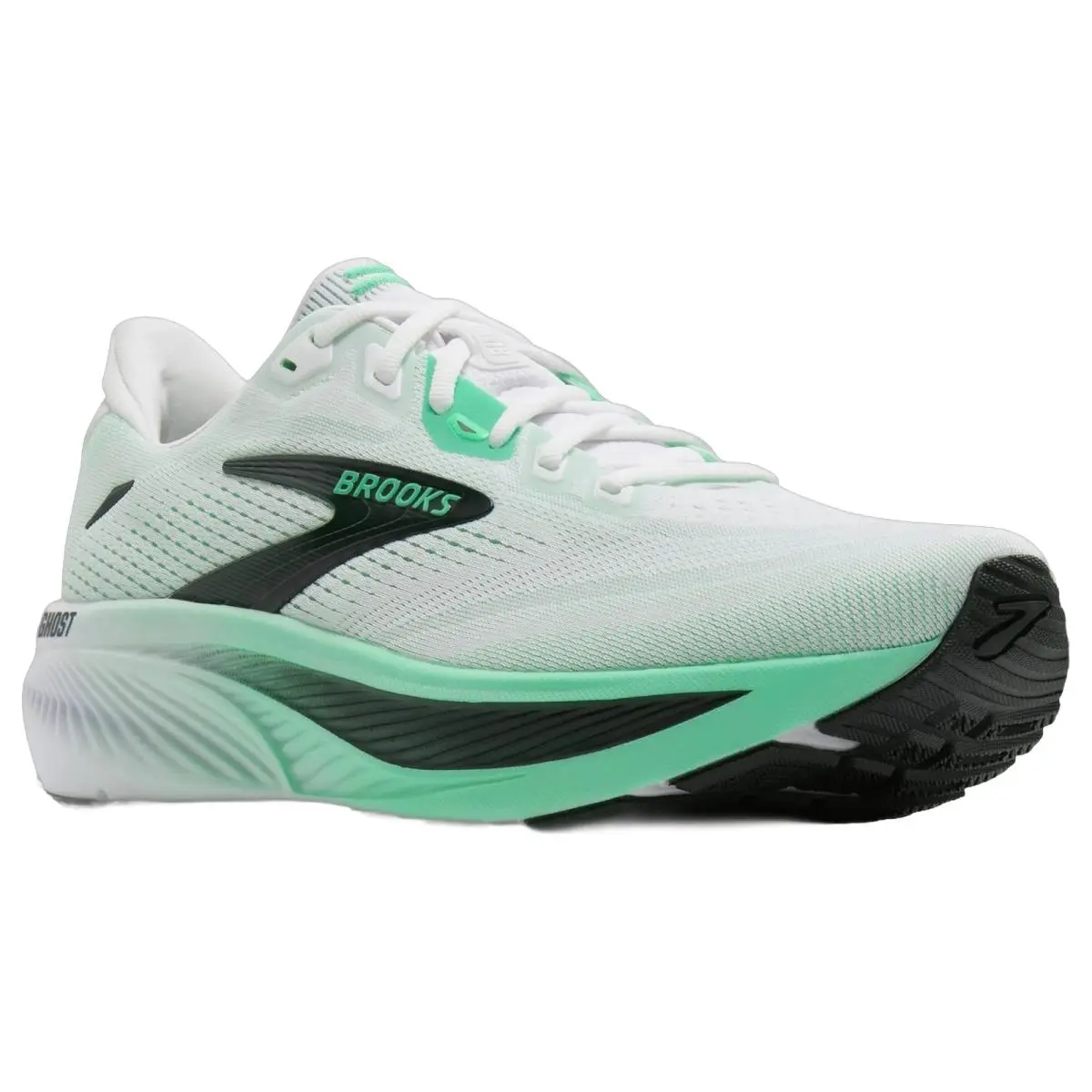 Brooks shoes - Brooks Ghost 18 - Ghost - 1104931D183 - White/Spring Bud/Spruce 12