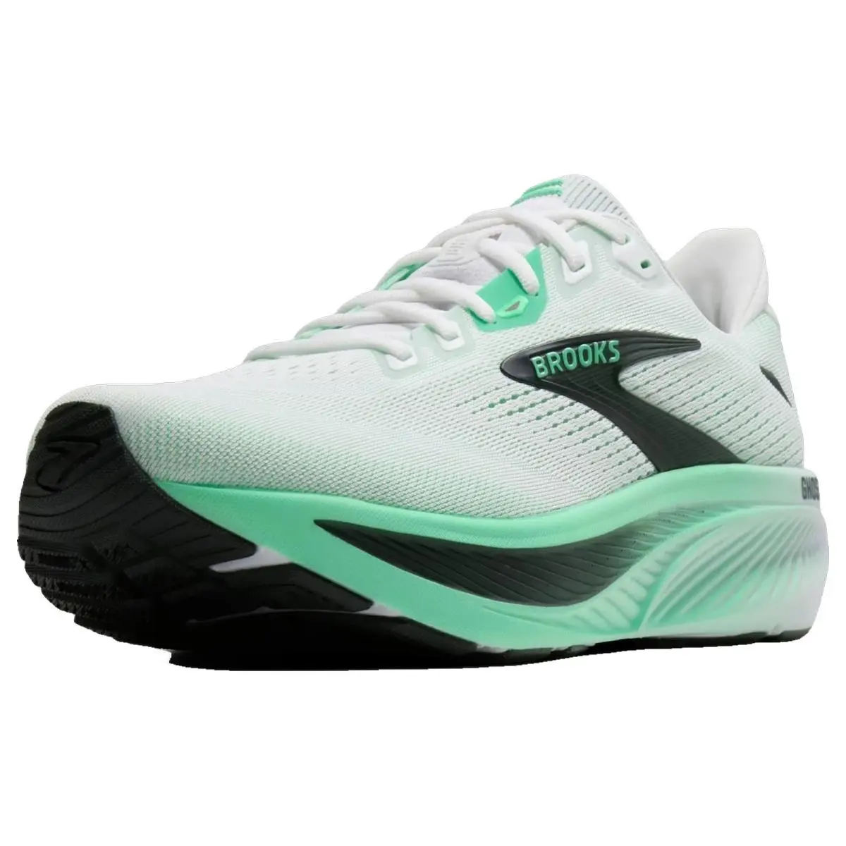 Brooks shoes - Brooks Ghost 18 - Ghost - 1104931D183 - White/Spring Bud/Spruce 13