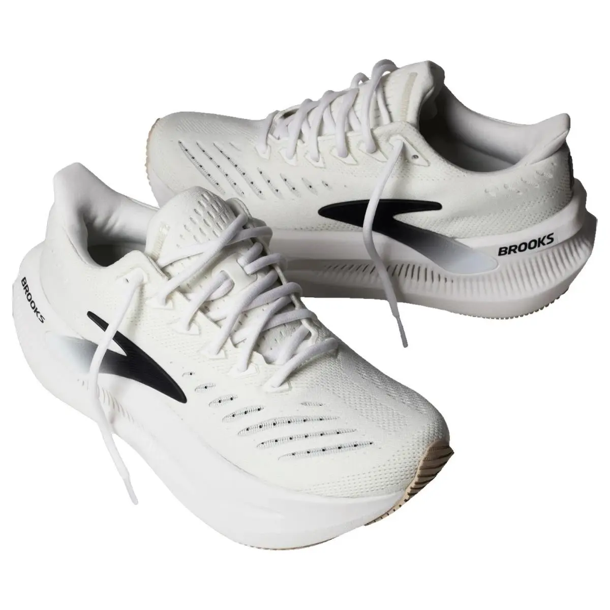 Brooks shoes - Brooks Glycerin Max 2 - Glycerin Max - 1204681B131 - White/Black/Gray 6