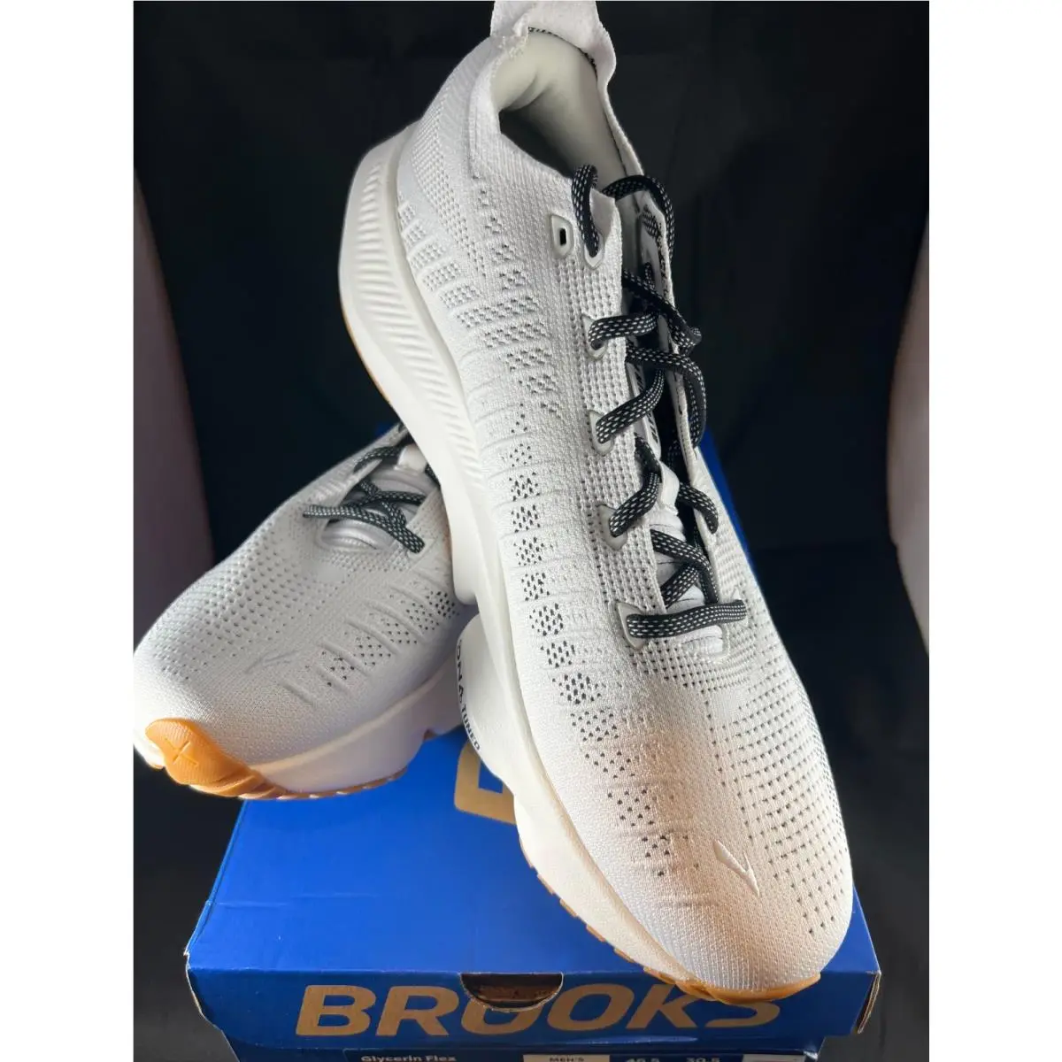 Glycerin Flex Athletic Shoes Men Medium D Many Colors Sizes White Black Gum by Brooks