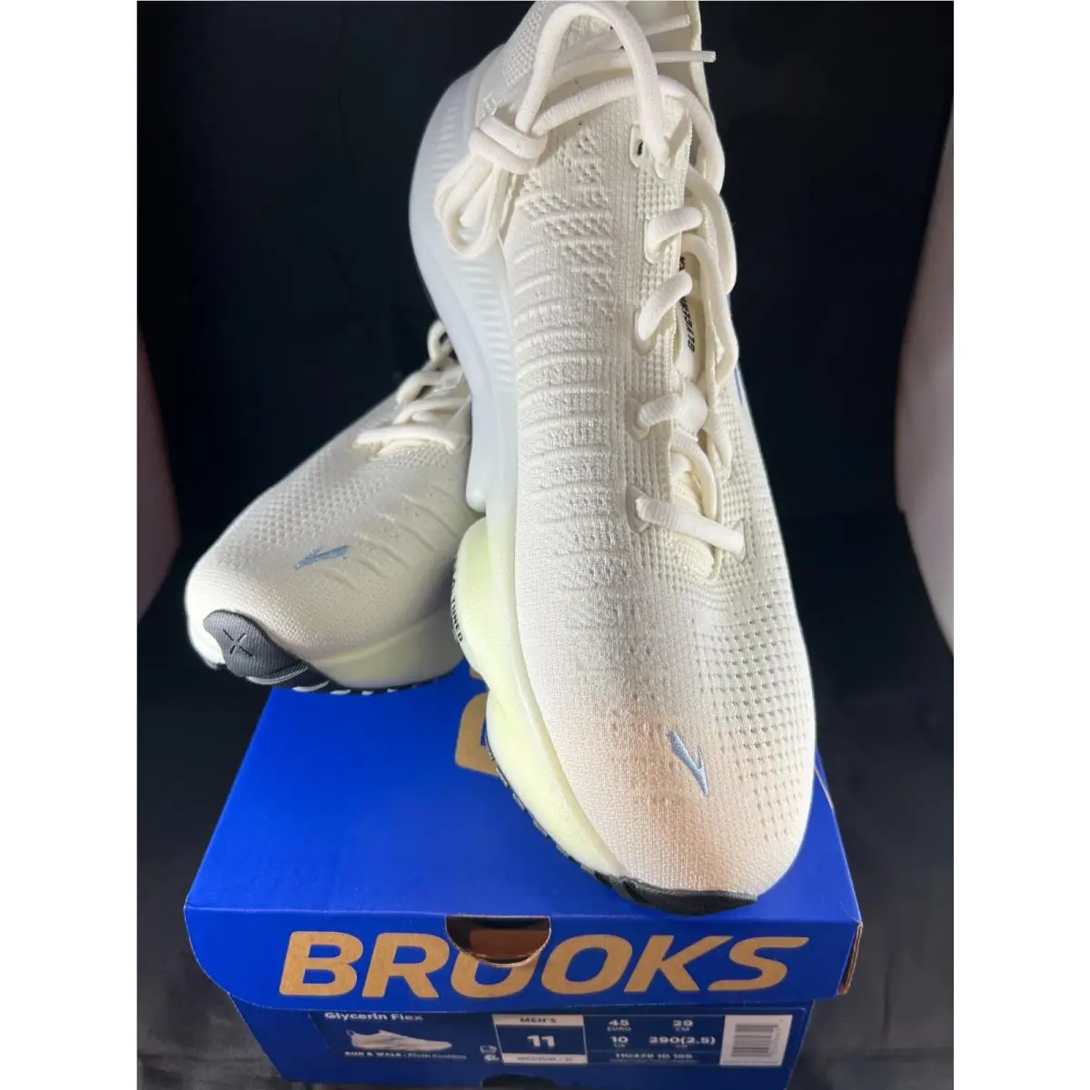 Glycerin Flex Athletic Shoes Men Medium D Many Colors Sizes White Cyber Yellow Nightlife by Brooks