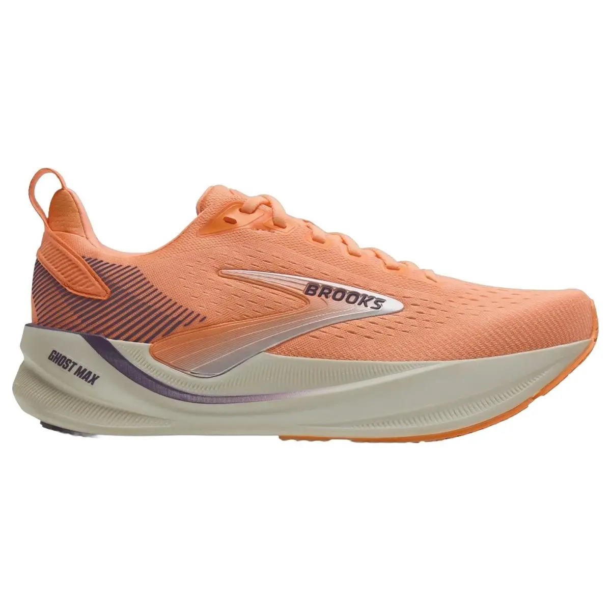 Brooks shoes - Brooks Ghost Max 4 - Ghost Max - 1204851B868 - Peach/Grape/Bluewash 8