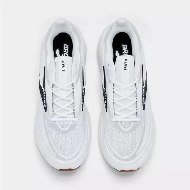 Brooks shoes - Brooks Revel - Revel - White/Grey/Black 3