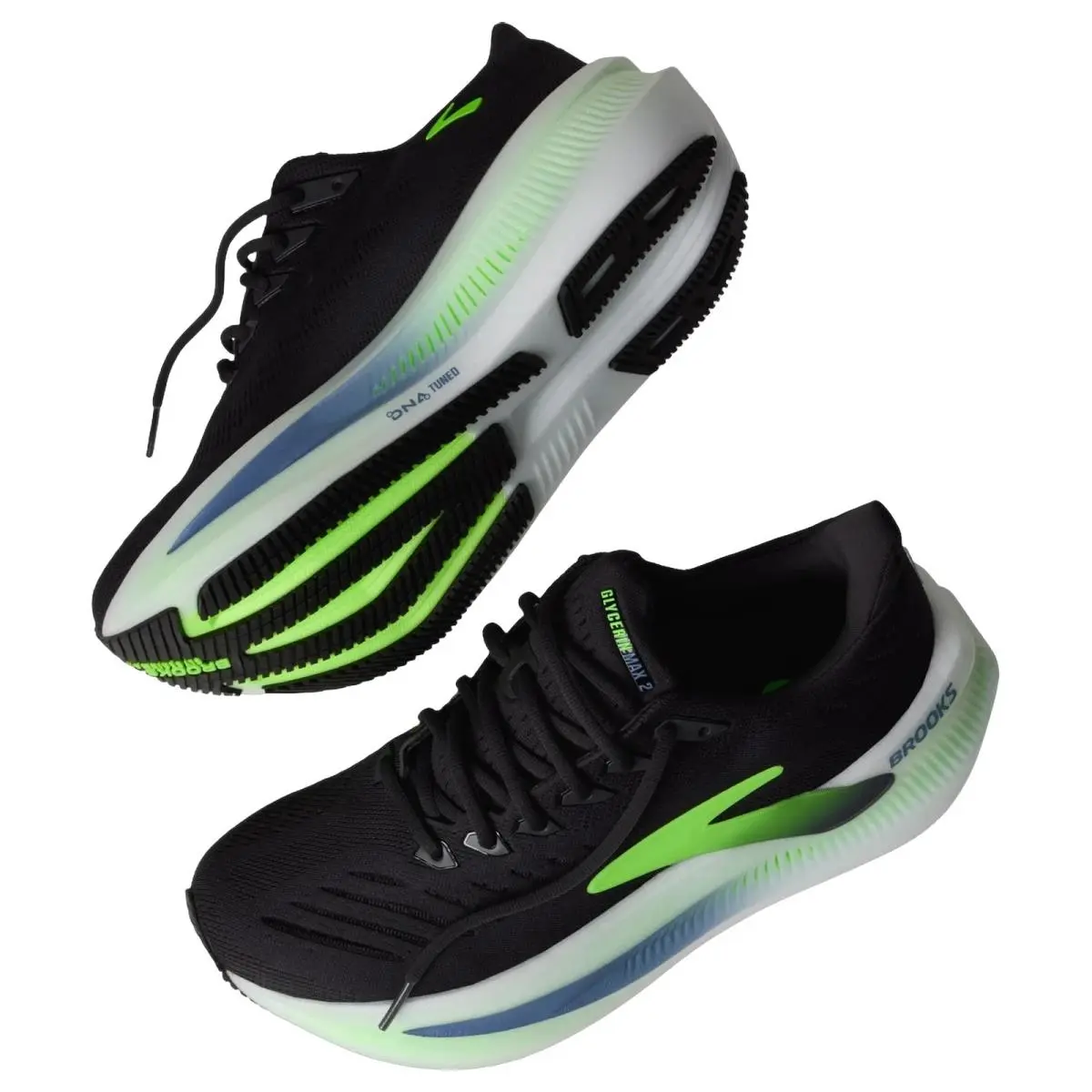 Brooks shoes - Brooks Glycerin Max 2 - Glycerin Max - 1104791D091 - Phantom/White/Green 15