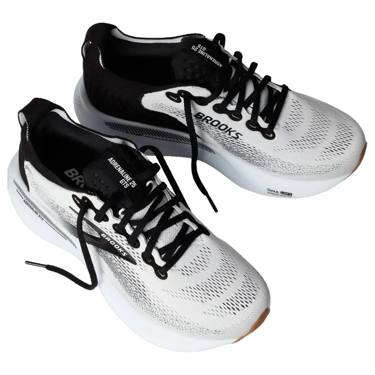 Brooks shoes - Brooks Adrenaline Gts 25 - Adrenaline Gts - 1204431B189 - White/Black 15