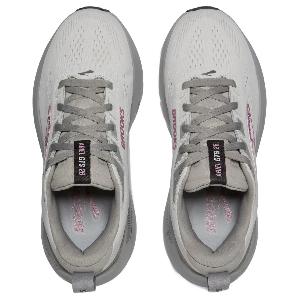 Brooks shoes - Brooks Ariel GTS 26 Wide - 1204441B094 - Oyster/Mushroom/Pink 0